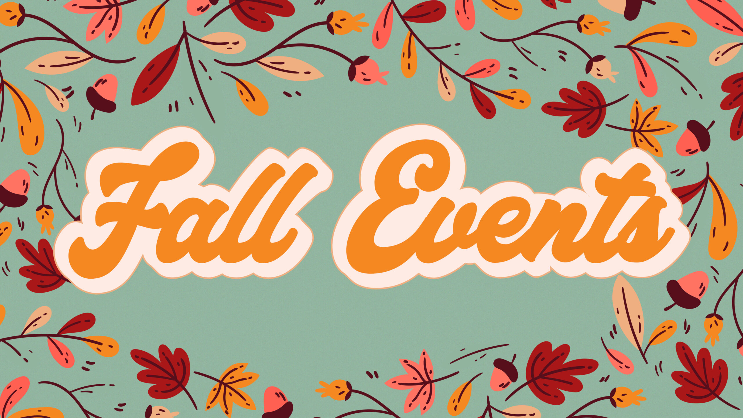 Fall Events Leaves Illustration - Title